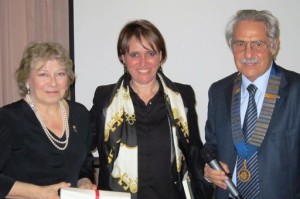 L'arch. Patrizia Cardone e la dr.ssa Concetta Mirisola con il nostro Presidente